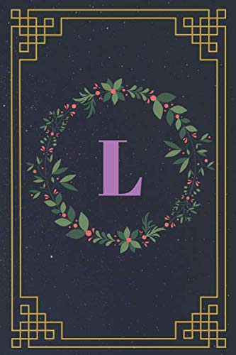 L, Monogram Notebook Letter L Journal (6*9 inches) 110 pages.: Lined Journal notebook