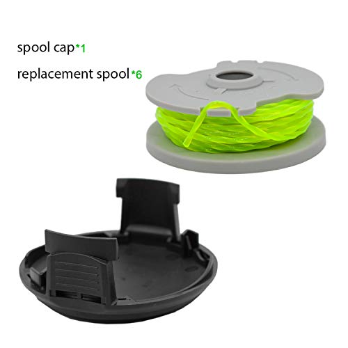 image for RONGJU 6 Pack Replacement Spools Weed Eater String 20ft 0.080