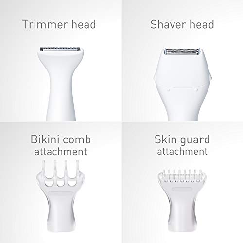 Panasonic Bikini Trimmer and Shaver for Women with 4 Attachments for
