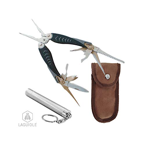 Set De Pêche, Pince Multifonctions équipée De 9 Accessoires De Coupe, Avec étui, Et Lampe De Poche