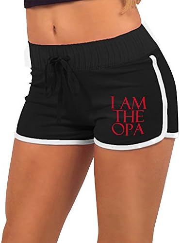 PINPINTA Cool I Am The Opa Pants Women's Running Yoga Gym Workout Sport Shorts