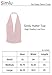 Simlu Womens Lightweight Sexy Drape Backless Cowlneck Low Cut Halter Top with Stretch