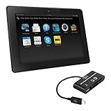 kwmobile 3in1 Micro USB Adapter Card Reader OTG for Amazon Kindle Fire HDX 8.9 2014 black