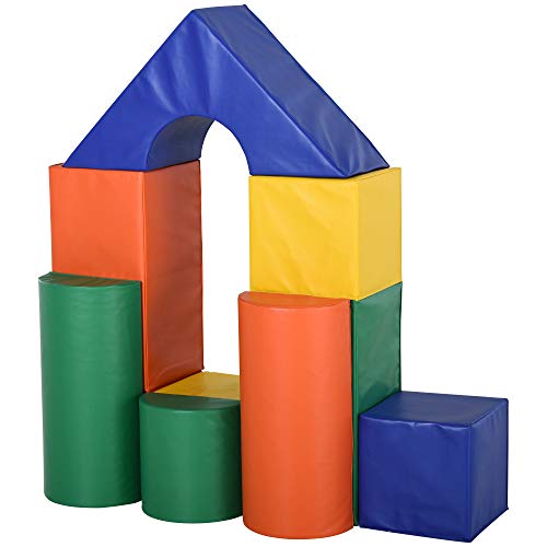 Soozier 11 Piece Soft Play Blocks Soft Foam Toy Building and Stacking