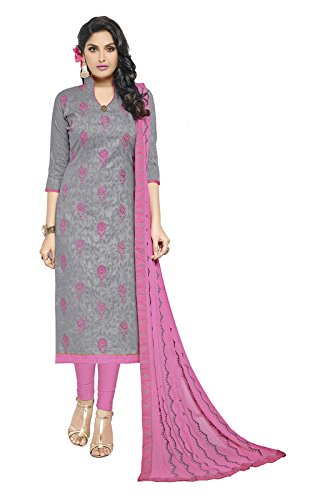 Pink And Gray Combination Dress Deals 