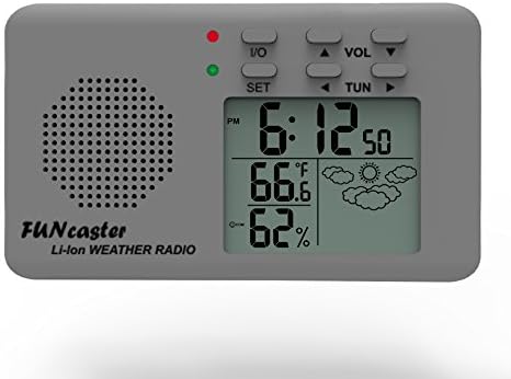 FUNcaster Golf Cart Weather Display Radio w/Cell Charger