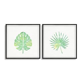 Framed Canvas Wall Art for Living Room, Bedroom Plant Theme Canvas Prints for Home Decoration Ready to Hang - 16"x16"x2 Panels