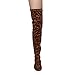 NATURE BREEZE FD72 Women's Stretchy Thigh High Flat Heel Boot Half Size Small