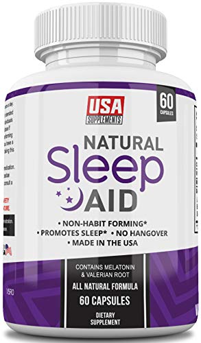 image for Natural Sleep Aid Pills for Adults Extra Strength | Herbal Melatonin, 