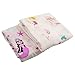 GFTSTORE Muslin Swaddle Blanket 70% Bamboo 30% Cotton-for Baby-2 pcs/Set (Mermaid design-4747)