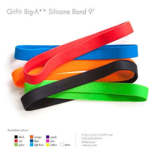 UPC 850050003403, Grifiti Band Joes Standard 9&quot; 5 Pack for Books, Crab Traps, Camera Lens, Art, Cooking, Wrapping, Exercise, Macbooks, Bag Wraps, Dungies Replacements, and Made with Silicone Instead of Rubber or Elastic in 5 Pack of Assorted Colors