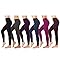 6 Pack Fleece Lined Tights - Thick Brushed Leggings - Multi Color Pack
