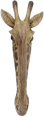 Design Toscano Giraffenmaske der Savanne Wanddekorationsskulptur, 40.75