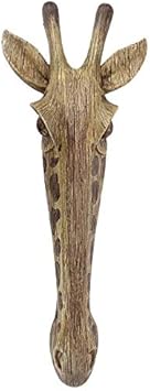 Design Toscano Giraffenmaske der Savanne Wanddekorationsskulptur, 40.75