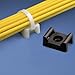Orzmal Cable Tie Mount 22mm - Black – 100 Piece Pack