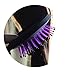 Soft Hair Brush - Folding Travel Hair Bush and Comb With Mirrror, Mini Pocket Hair Brush Hair Comb For Women Gift Idea (Purple）