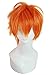 Nuoqi Men's Anime Hinata Syouyou 25cm Short Orange Straight Cosplay Wig