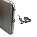 PortPlugs Aluminum Dust Plug and Headset Jack Set, Compatible iPhone 5, 6, 6 Plus, SE, iPod, Includes Cleaning Brush, SIM Tool (Space Gray)