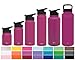 Simple Modern 22oz Summit Water Bottle + Extra Lid - Vacuum Insulated Double Wall Stainless Steel Wide Mouth Hydro Travel Mug - BPA Free Basketball Container - Orchid