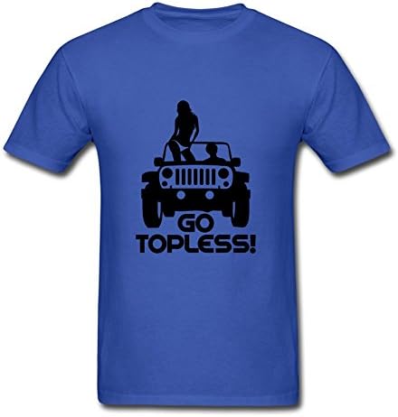 Xx-large Men A0241 Jeep Go Topless Jk Stylish Customized Blue Cotton T Shirt