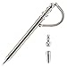 2x Fidget Think Ink Pen, Cubier Magnetic Hand Stress Relief Study Aid, Helps with ADHD and Stress, Improves Classroom Concentration - Premium Stainless Steel