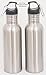 Best Value Pack of Two BPA Free Metal Water Bottle by Vibz Enterprise with Free Carabiner and Leak Proof Cap, Hygienic, Durable and Ecofriendly Hydration Source for Sports and Outdoor Activity
