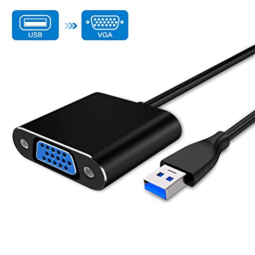 USB to VGA Adapter Full HD External Video Multi Screen Display USB 3.0 to VGA Converter for Windows 7/8/8.1/XP