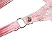 YiZYiF Men's Jacquard Lace See-Through Sissy Pouch Underwear Pink Large
