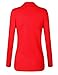 BIADANI Women Classic Soft Long Sleeve Open Front Cardigan Sweater Coral 3X-Large