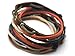COOLLA Soft Leather Multicolour Ropes Men or Women Leather Bracelet Wristband Cuff Bracelet SL2285