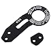yunanwa Rear Tow Towing Hook for Universal Car Auto Trailer Ring Aluminum Alloy (Black)