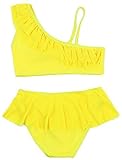 Dengken Girl's Swimwear Swimming Clothes Bikini Two-Piece Set Swimsuit