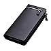 DDLBiz Fashion Leather Men's Wallet Business Long Wallet Zipper Purse (Black)