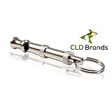 CLD Brands Best Dog Training Whistle - Bonus User's Guide and Training Tips - Adjustable High Pitch Frequency - Control Barking - Teach Commands - Discipline - Get Attention
