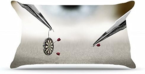 Jarrod King Size 20X36 PillowCase Inches Cotton Pillowcases Decorative Pillow Cover Case with Hidden Zipper Decor Cushion Covers - Nature Fields macro depth of field darts Nature Fields For Living Ro