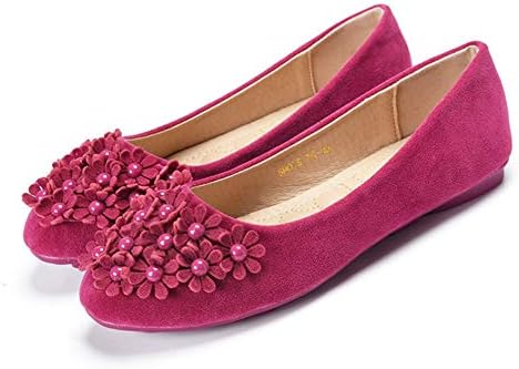 パンプス ローヒール 歩きやすい フラットシューズ 幅広 甲高 痛くない フラット 長時間 疲れない ぺたんこ 花 かわいい 誕生日プレゼント 靴 脱げない 柔らかい 走れる 美脚 婦人靴 結婚式 妊婦