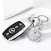 Fitracker 3D Car Logo Keychain Metal Alloy Double Sided Keychain Accessories Gift for Driver