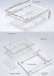 HOMEREFORM Pull-out Refrigerator Organizer Bins
