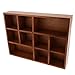 MagiDeal 10-Grid Wooden Wall Shelf Shadow Box Display Rack Shelf Storage Unit DIY