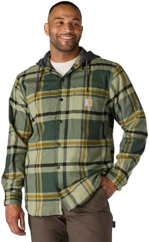 Amazon.com: Carhartt Men's 105947 Loose Fit Heavyweight Flannel