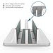 [Updated Dock Version] Vertical Laptop Stand, OMOTON Double Desktop Stand Holder with Adjustable Dock (Up to 17.3 inch), Fits All MacBook/Surface/Samsung/HP/Dell/Chrome Book (Silver)thumb 3