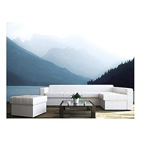 Self-Adhesive Wallpaper Large Wall Mural Series (66"x96", River in The Mist)