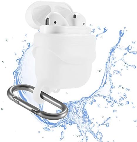 MAYtobe AirPods 2, 1 Case - [Front LED Visible] AirPods Waterproof Case Protective Cover Premium Quality Keychain Silicone Compatible with Apple AirPods 2 and 1 (Night Glow)