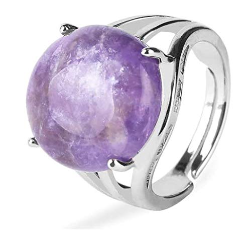 Worldly Finds Sage Smudge Sticks Smudging Kit Healing Stones Jewelry, Amethyst Rings for Women Set, Amethyst Ring, Metaphysical Gifts (Amethyst Ring Set) - Thumbnail 2