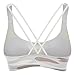 CRZ YOGA Women's Workout Cross Back Soft Fit Light Support Yoga Sports Bra Multicoloured #3 M