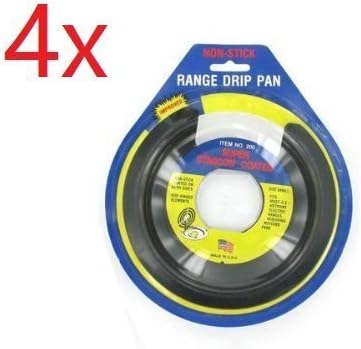 4 Non-stick Hotpoint Electric Range Drip Pan (Size: 6 1/4") - Item# 200 - Super Starcon Coated