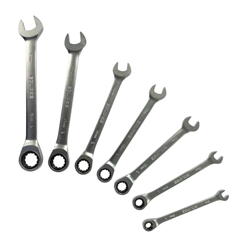 Eclipse Professional Tools ERWFIX7PS 7 Piece Fixed Head Combination Ratchet Wrench Set