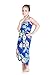 Girl Hawaiian Butterfly Dress in Hibiscus Blue