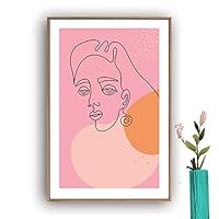Framed Canvas Wall Art Picasso Poster Print of Woman Canvas Prints Home Artwork Decoration for Living Room,Bedroom - 16x24 inches