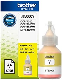 Genuine BT5000 Ultra High Refill Ink (for T300/T500W/T700W) - Yellow Ink [Brothor]